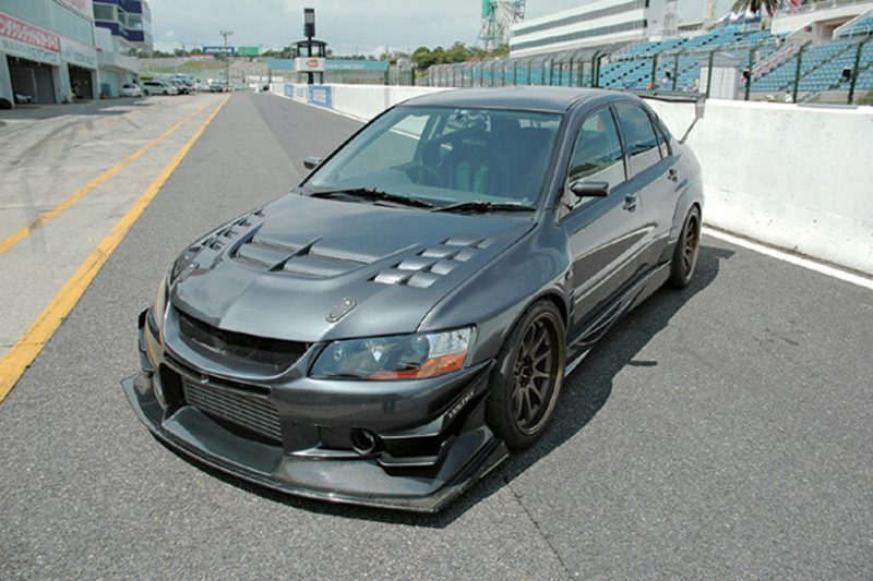 Voltex Cyber Street Version Side Skirt Set 2005-07 Mitsubishi Evo VII / VIII / IX [CT9A] ES-1