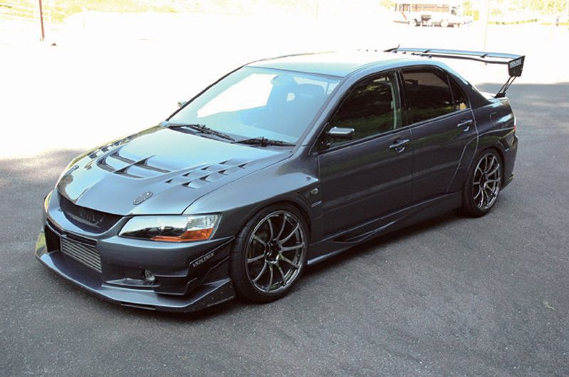 Voltex Cyber Version Rear Over Fender Set for 2005-07 Mitsubishi Evo VII / VIII / IX [CT9A] EOR-7