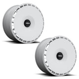 Rotiform AeroDisc WHITE (Pair) For LASR & RSE 18X8.5